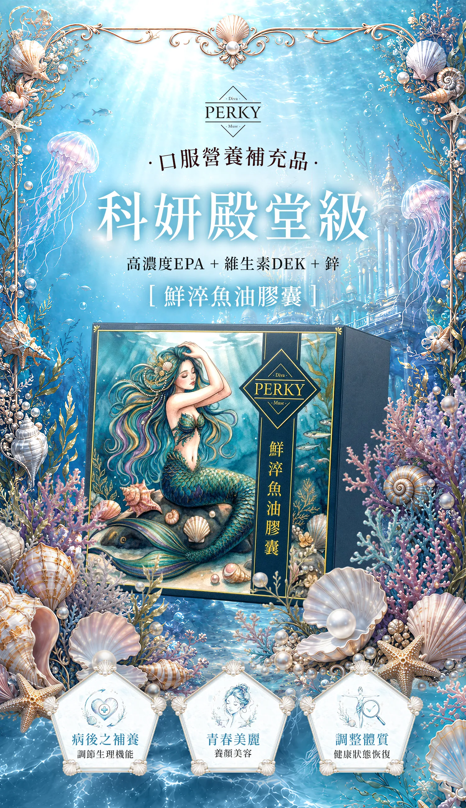頂級複方魚油,鮮淬魚油膠囊